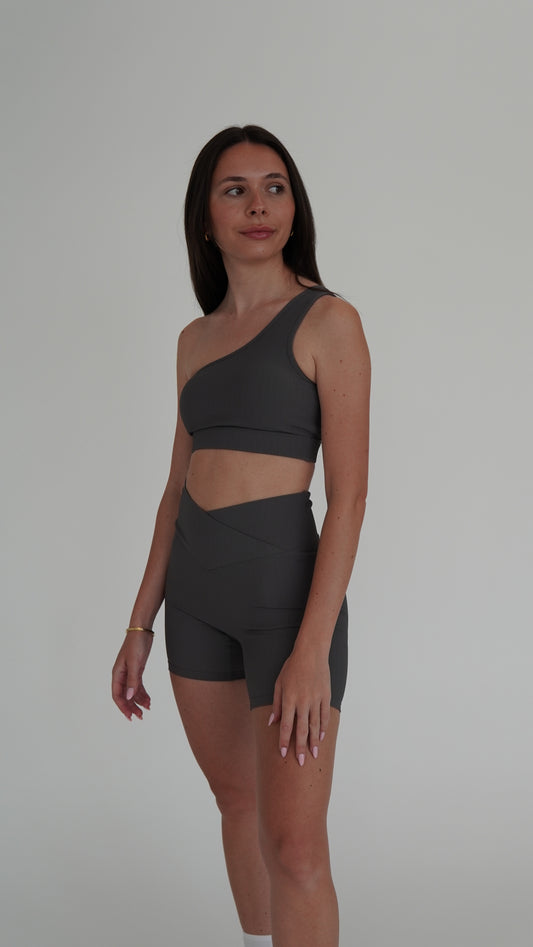 Sculpt V-Waist Bike Shorts - Slate
